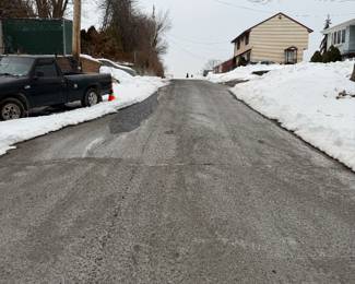 This is the parking situation in Sayreville this weekend as you can see both sides of the street are still loaded with snow so you may have a little bit of a walk. Please wear comfortable safe, walking shoes.