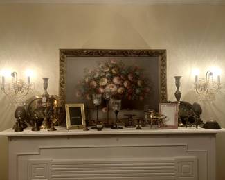 Lots of Brass and oil Painting