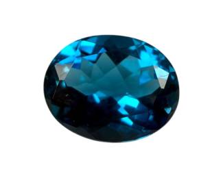 Genuine 3pt25ct London Blue Topaz Oval Loose Gemstone