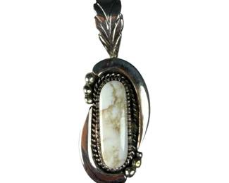 Sterling Silver Wild Horse Magnesite Pendant