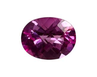Lab Created 2pt3 ct Oval Pink Sapphire Gemstone