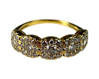 18K Yellow Gold Diamond Ring