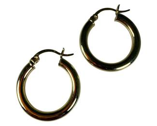 14K Yellow Gold Hoop Earrings