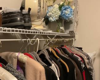 Fan, shoes and clothes 