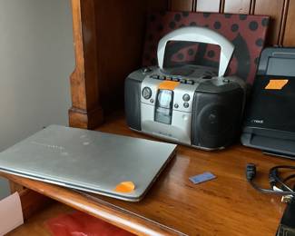 Laptop and portable radio
