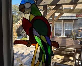 Stained Glass Parrot 