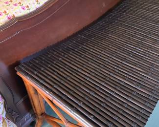 Rattan and Bamboo Bench Seat 