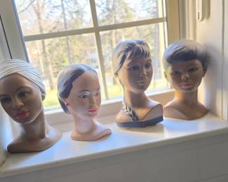 Vintage Polynesian Lady's heads