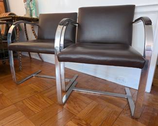 Knoll Bruno leather chairs