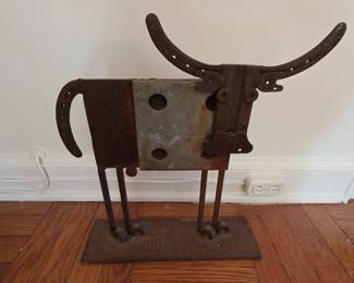 Bill Heise Bull Sculpture
