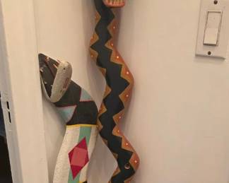 Vintage Wooden Snakes