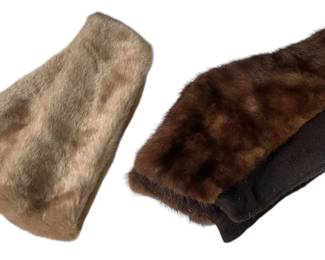 Two Vintage Fur Collars
