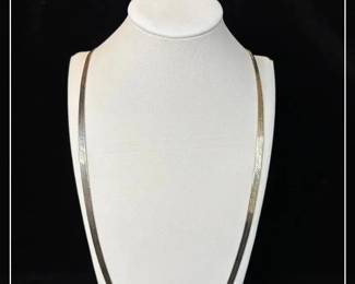 925 Italy Sterling Silver Serpentine Chain Necklace 25.74g * 29”

