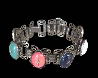 Wildflower Couture Vintage Bracelet Glass Stones Likely
