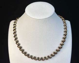 Italy 925 Milor Sterling Silver Link Necklace 31.12g
