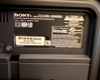 	#21	Sony Bravia TV 55"KDL-55HX800	 $125.00 				