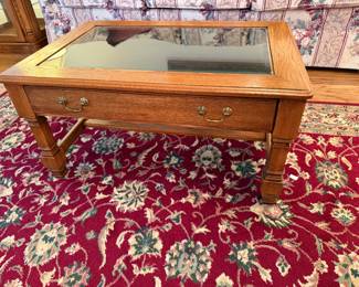 	#7	Oak Display Coffee Table 32x22x15	 $30.00 				