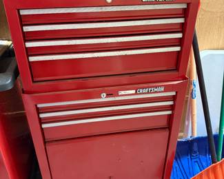 	*	#55	2 Piece Red Craftsman Tool Chest with Tools	 $125.00 							