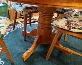 *	#67	Oak Table and 4 chairs	 $150.00 				
