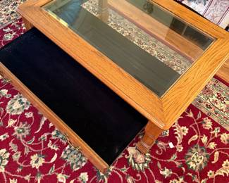 	#7	Oak Display Coffee Table 32x22x15	 $30.00 				