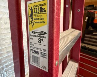 *	#53	Werner Fiberglass Ladder 8'	 $80.00 				
