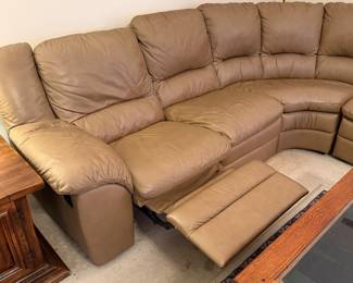 #16	Leather Reclining Sectional 8"x8'	 $350.00 