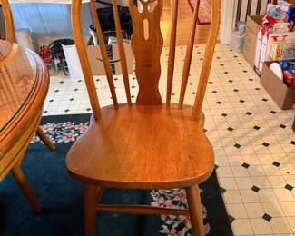 *	#67	Oak Table and 4 chairs	 $150.00 				