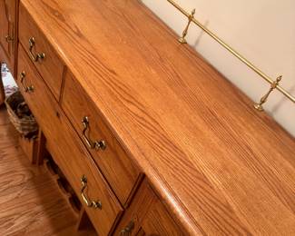 	#11	Kincaid Oak Buffet 60x18x34	 $125.00 				