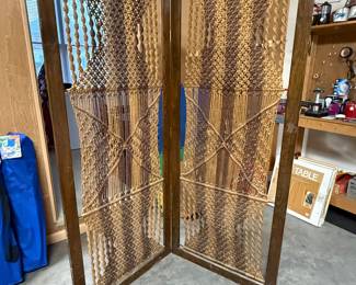 	#58	2 Panel Macramé Room Divider 72"H	 $50.00 				