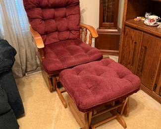 	#35	Glider Rocker with Stool	 $60.00 				