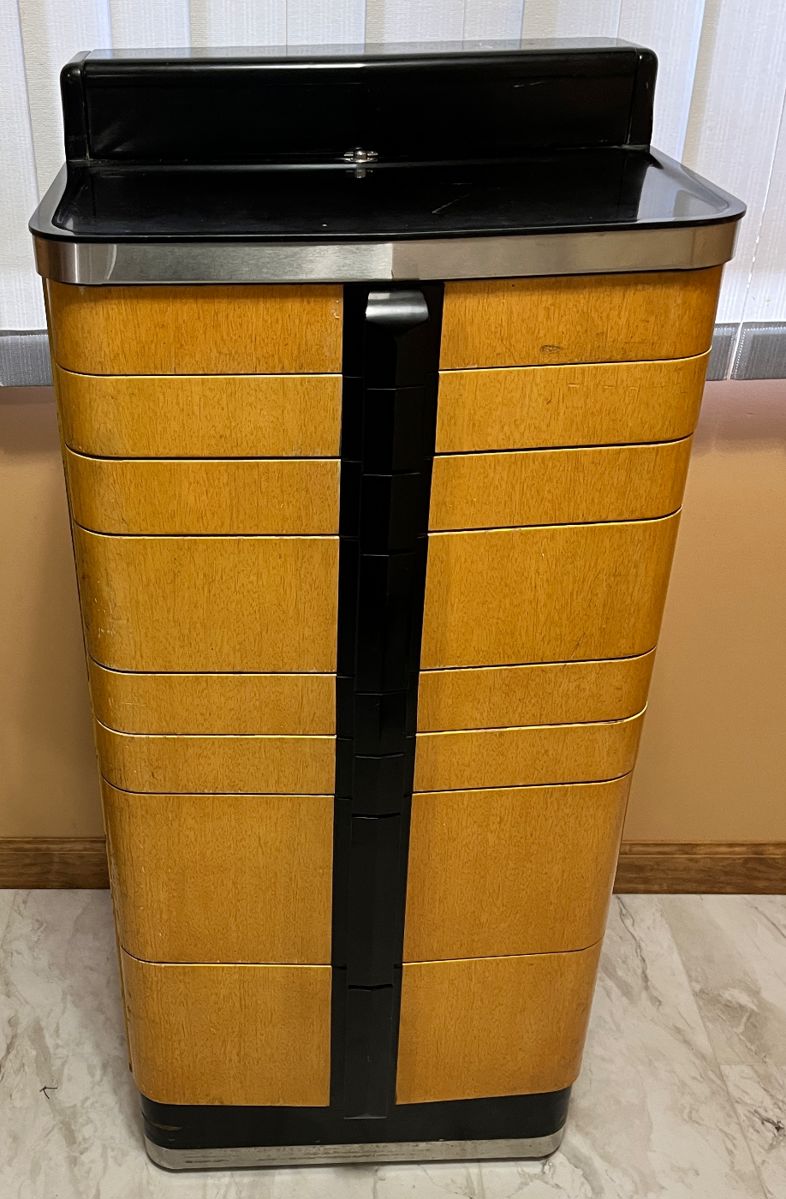 Art Deco antique medical cabinet.