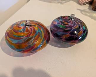 Hand blown glass ornaments