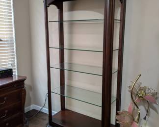 Open display cabinet/etagere with 4 glass shelves