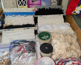 Lace, ribbons and more supplies!