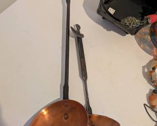 Copper kitchen utensils