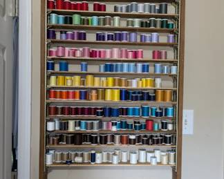 Sewing thread wall organizer
