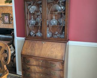 Vintage drop front secretary desk