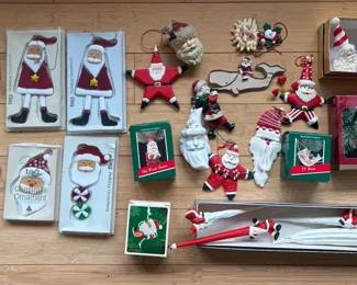 Santa Christmas Ornament Collection Hallmark, Kurt Adler  More