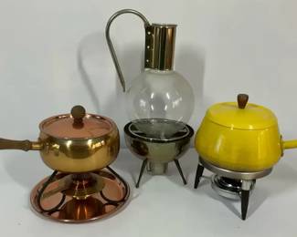 MidCentury Modern Fondues and Beverage Warmer 