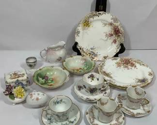 Mixed European Porcelain Limoges China Decorative Collection