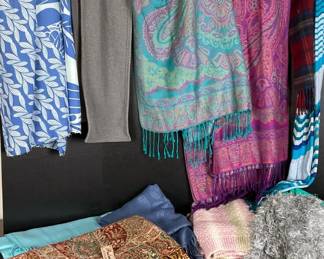 Decorative Scarves Wraps in Mixed Colors and Patterns