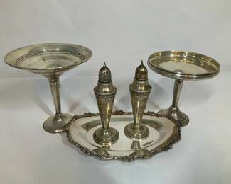 Sterling Silver On A Silver Plated Tray By Webster Wilcox 