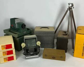 Vintage Photography Projection Equipment Lot with Cases 
