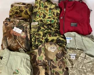 Mens Outdoor  Hunting Apparel Lot  Camo Gear, Jackets  Shirts Cabelas, Columbia, RedHead