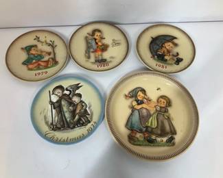 Sweet assortment of vintage Hummelstyle decorative plates 