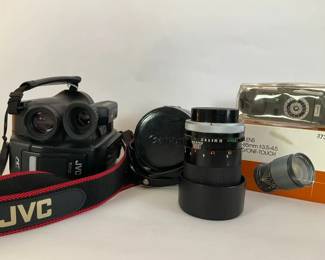 Vintage Canon Lens JVC Camcorder 