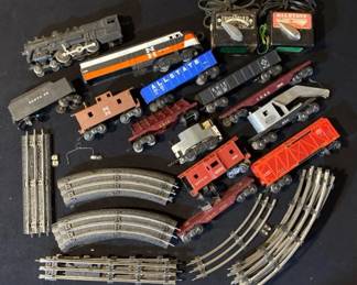 Vintage Train Cars, Tracks & 2 Transformers
