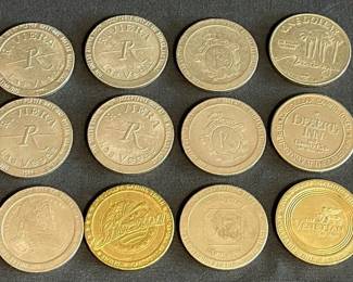 Vintage Las Vegas Casino Tokens * Venetian * Riviera * Mirage * Imperial Palace * Desert Inn *
