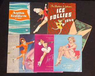 Vintage Ice-capades, Ice Follies & Aqua Follies 1940’s & 50’s Programs
