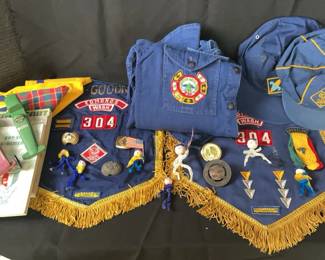 Vintage Boy Scout, Banners, Pins, And Collectibles
